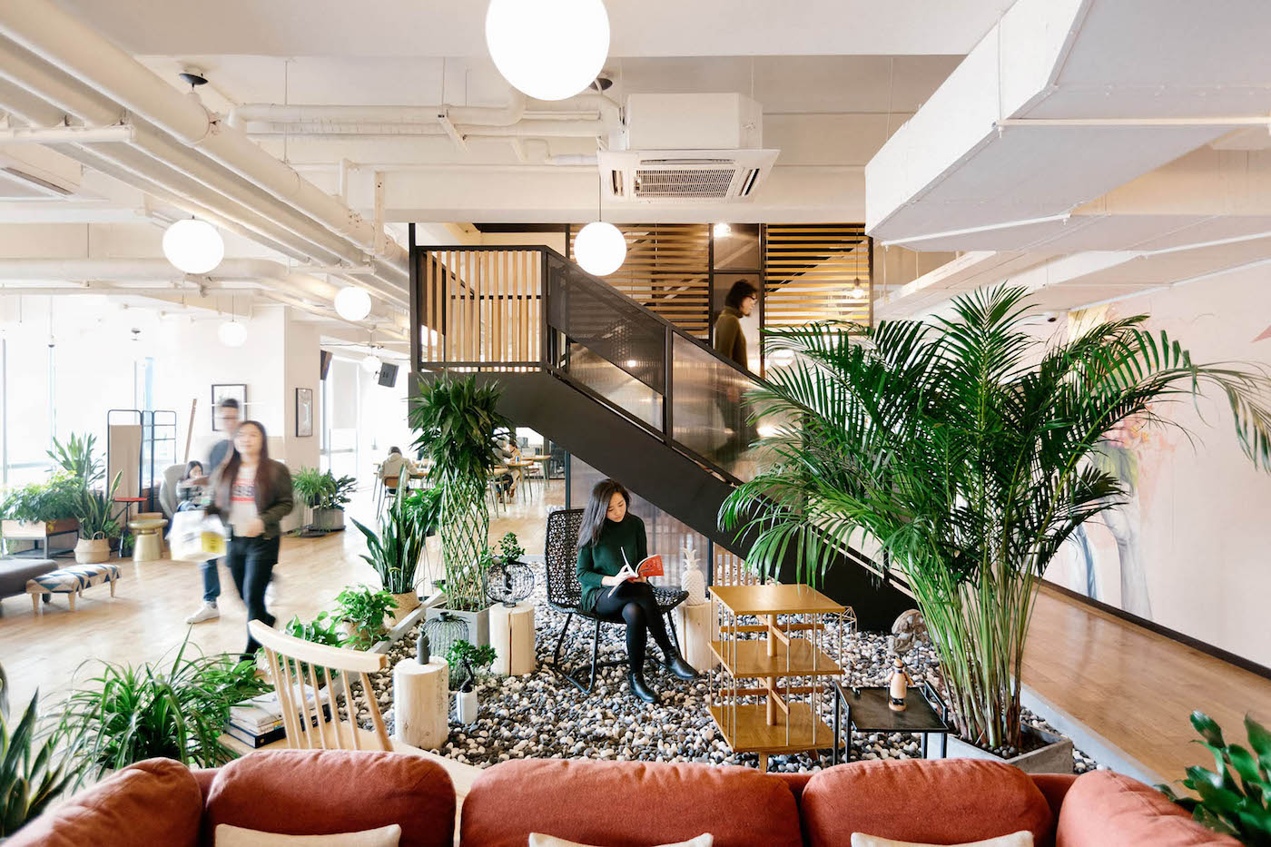 WeWork Ciyunsi en Pekín, China. Fotografía de The We Company