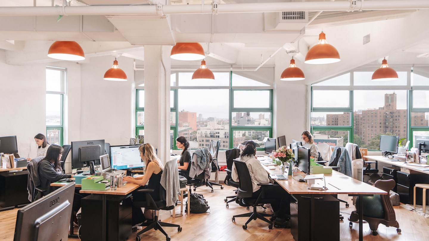 Sede de WeWork de Brooklinen en Nueva York. Fotografía de Katelyn Perry