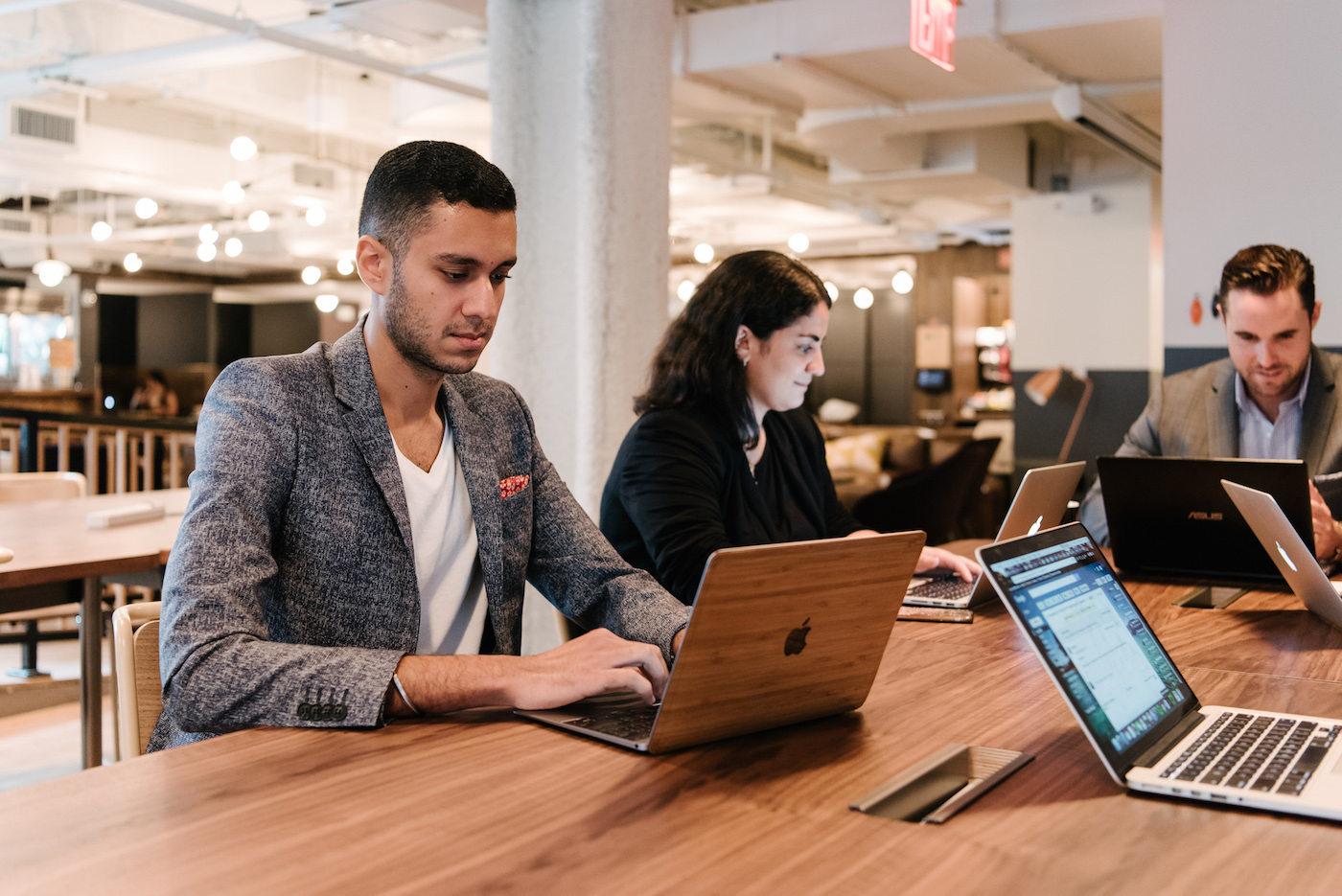 person working in office