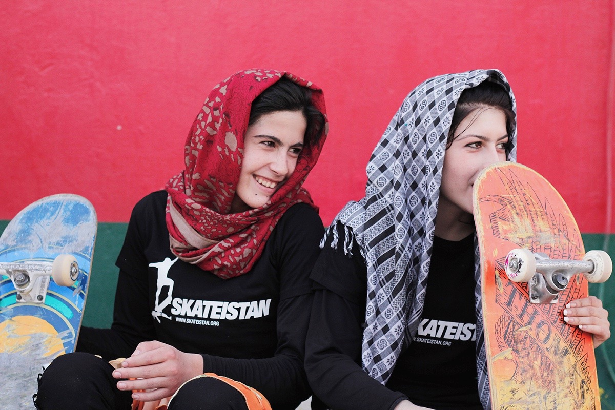 Girls from Skateistan