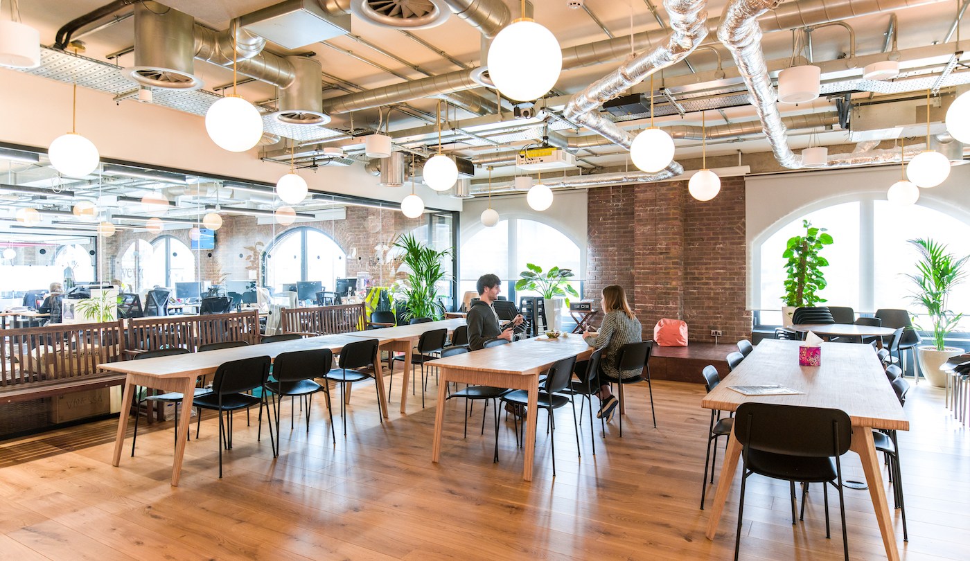 WeWork at 1 St Katharine's Way in London. Photographs by The We Company