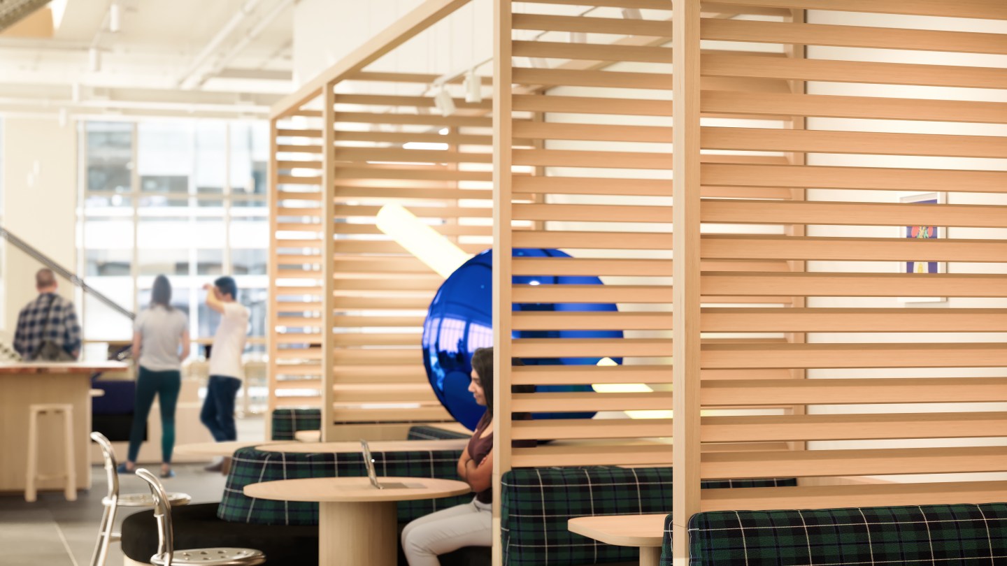 Open Coworking Space inside of building