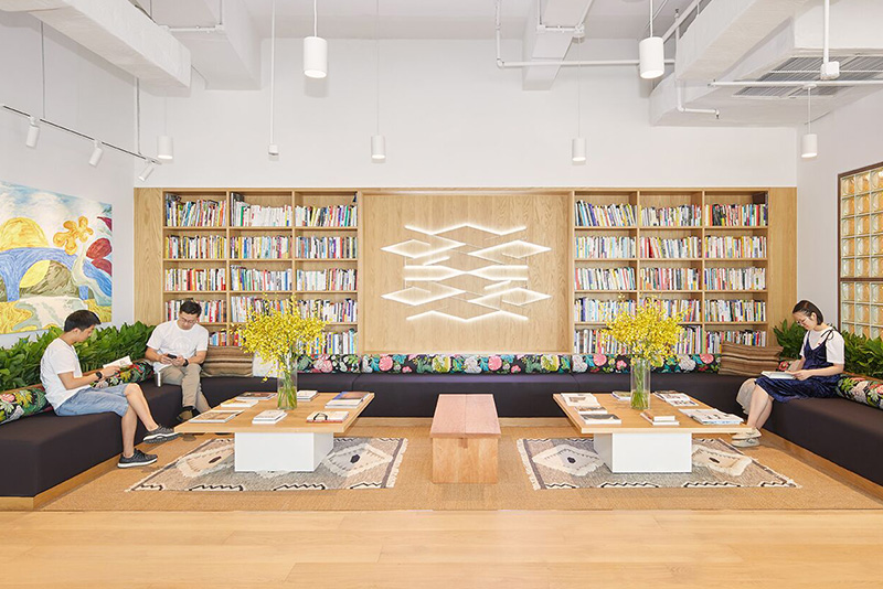 Nine bookshelves that spark creativity in WeWork locations