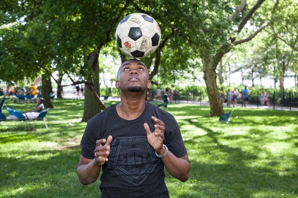 At WeWork, Refugees Bond Over Soccer 1