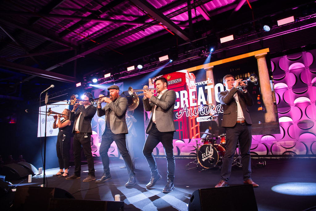 WeWork Creator Awards London - No Limit Street Band