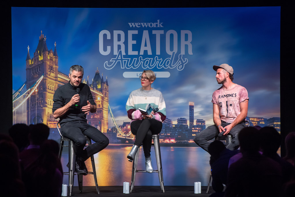 WeWork Creator Awards London masterclass - Scott Harrison, Emma Gannon, Joshua Coombes