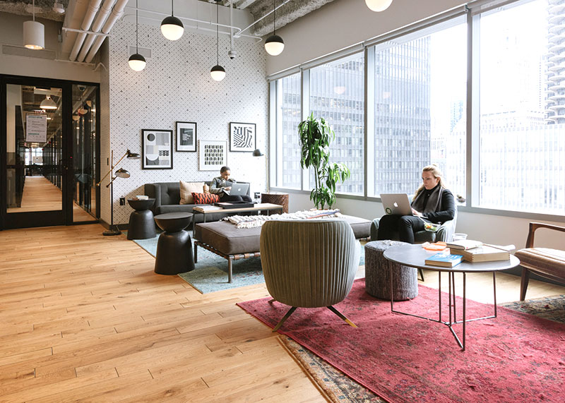 WeWork coworking space in Chicago on 20 W Kinzie St in North Side