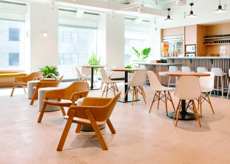 WeWork coworking space in Miami on 200 South Biscayne Boulevard
in Downtown Miami
