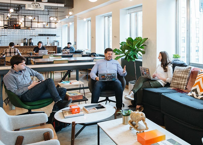 WeWork coworking space in Brooklyn on 195 Montague St in Brooklyn Heights
