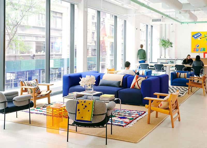 WeWork coworking space in NYC on 125 W 25th St in Flatiron District
