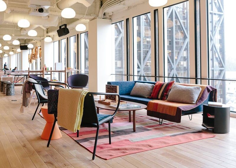 WeWork coworking space in San Francisco on 2 Embarcadero Center in Downtown