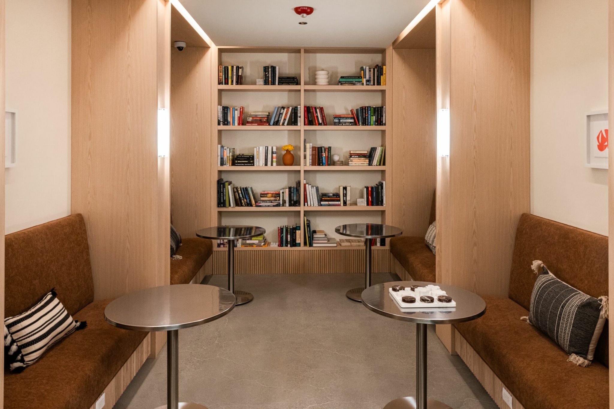 A reading nook.
