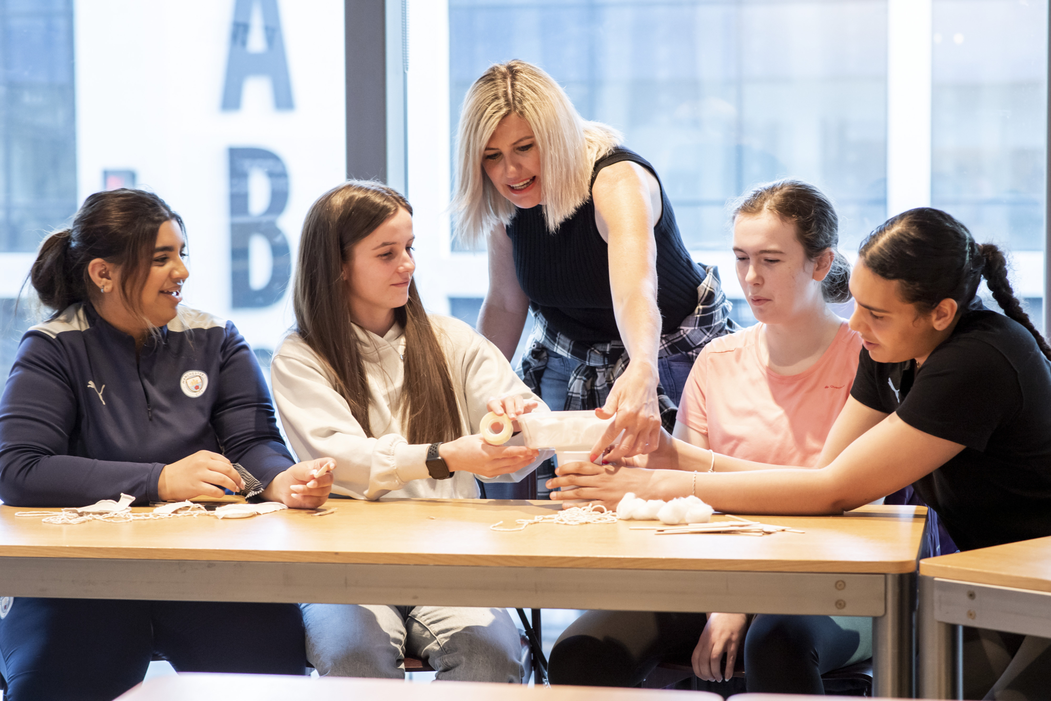 Manchester City Football Club’s City in the Community teaches girls valuable life skills.