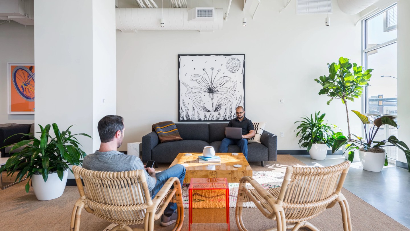 people working at WeWork Canyon 28 in Boulder, CO