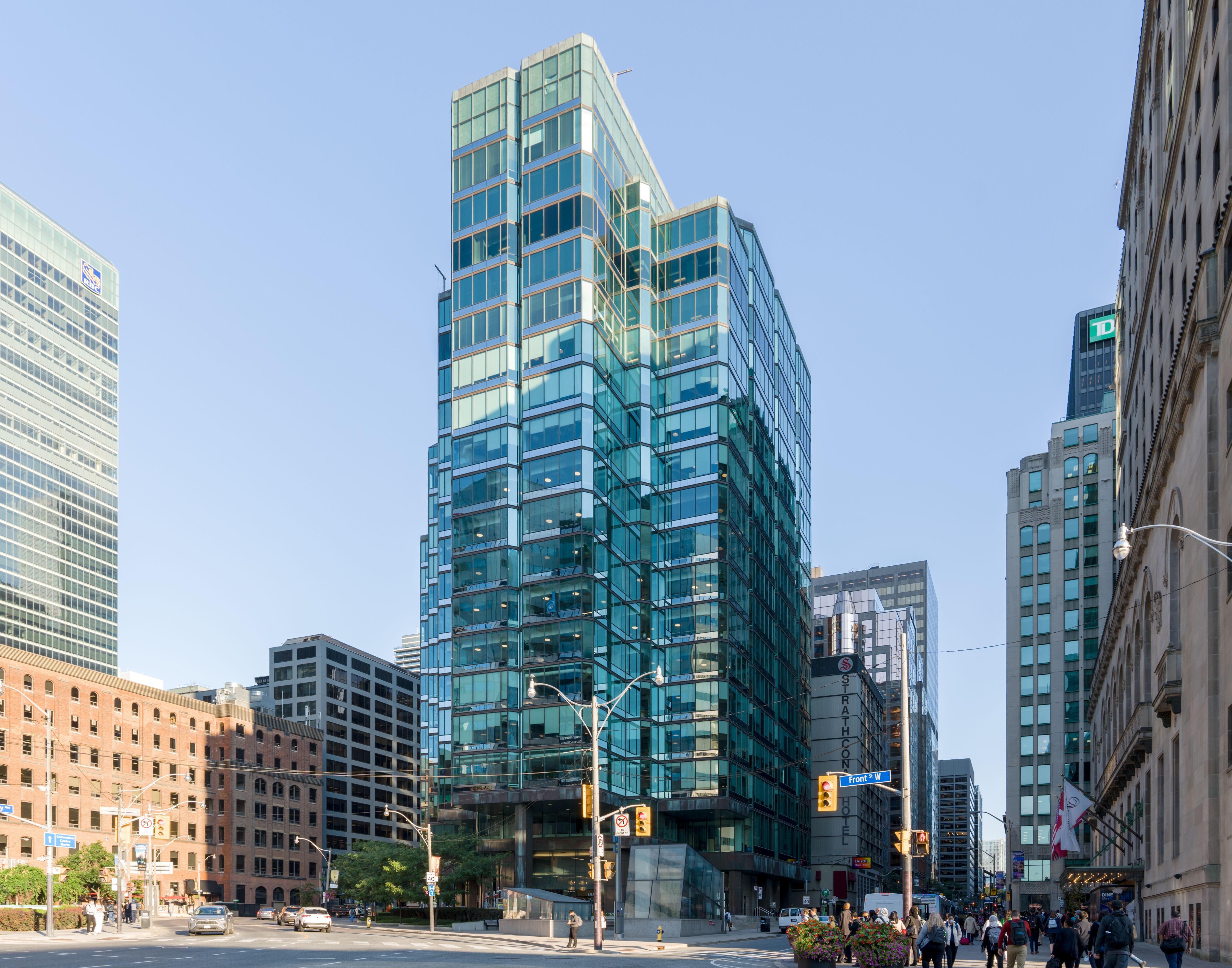 exterior of WeWork 1 University Ave Toronto