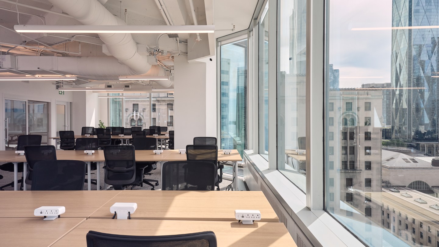 office interior at WeWork 1 University Ave, Toronto