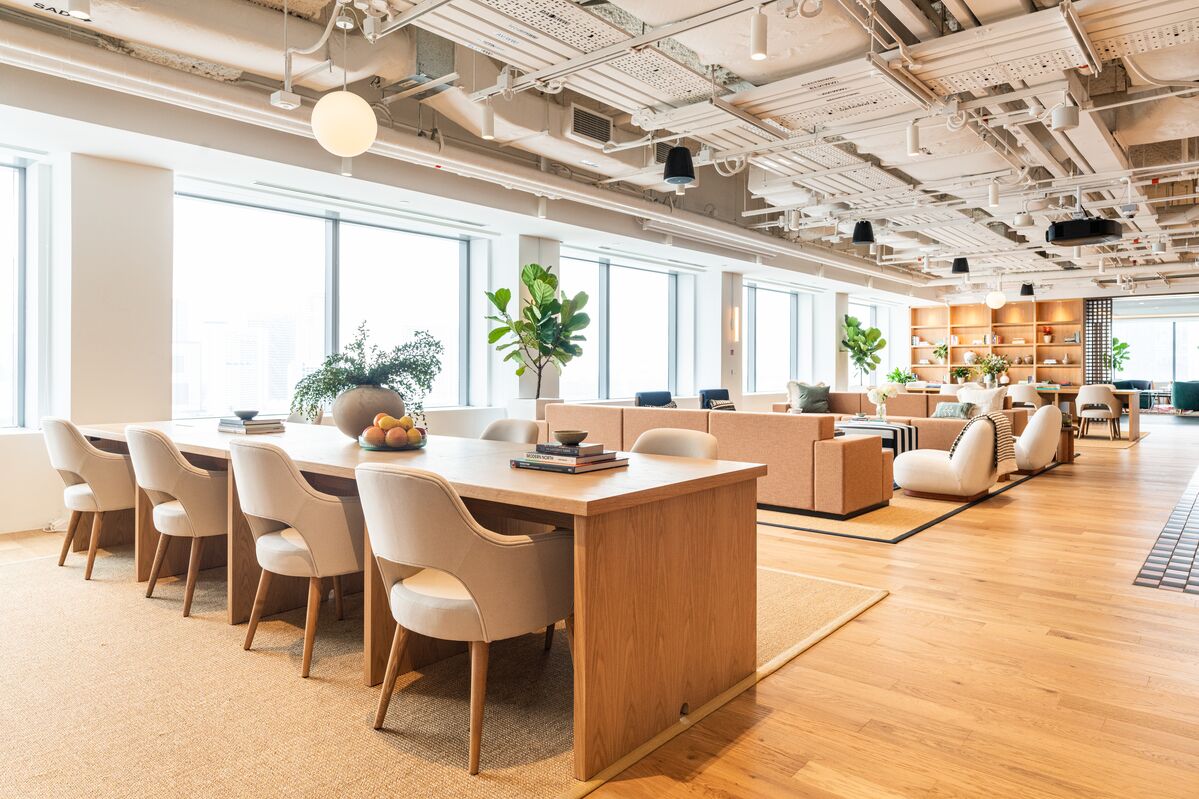 Beautiful recreation area in a coworking space.