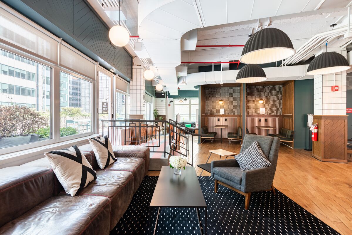 A lounge area with comfortable seating.