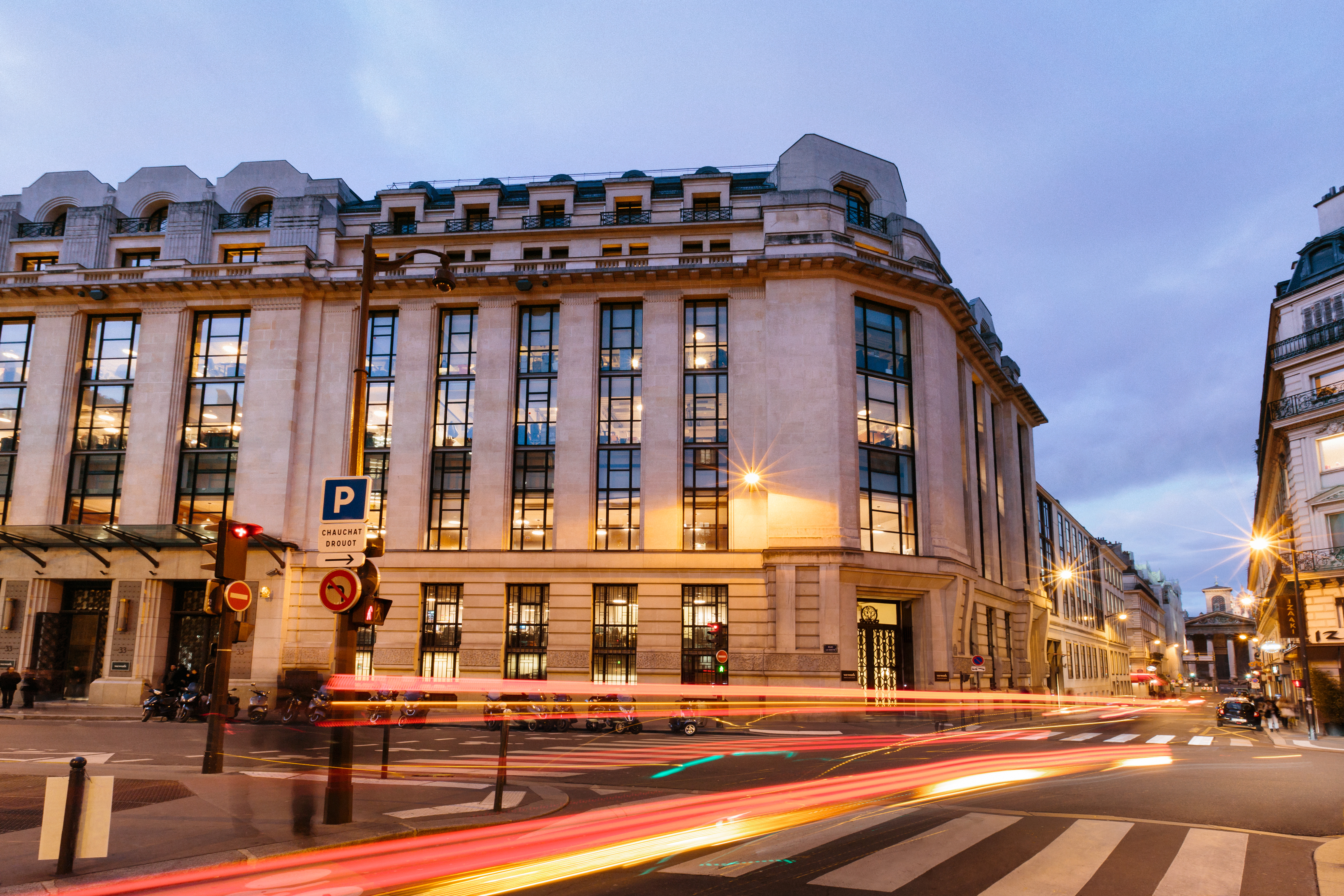 WeWork 33 Rue La Fayette in Paris, exterior