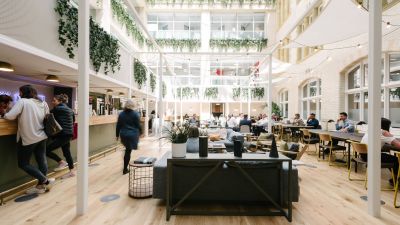 common area at WeWork Waterhouse Sq