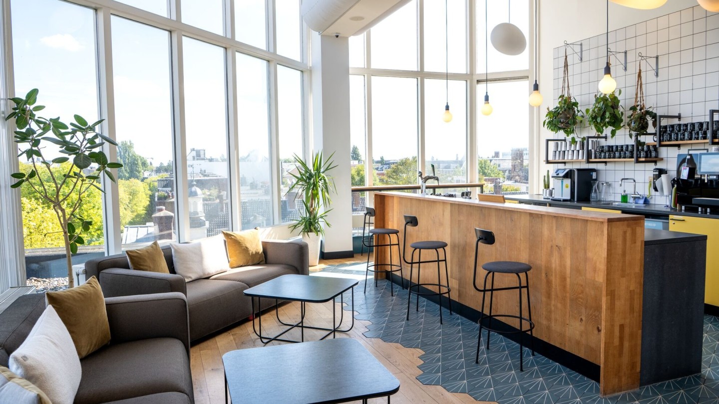 light-filled interiors of WeWork Weesperstraat 61-105, Amsterdam
